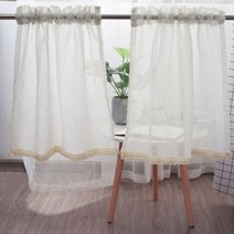 도매토피아 리넨 레이스 바란스 커튼(150x45cm)