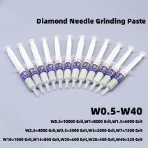 바렐기 폴리싱머신 바렐연마기 자석 연마기 광택기 세척 금속 다이아몬드 연마 페이스트 바늘 보석 유리 거울 연삭 래핑 컴파운드 튜브 공장 세라믹 카바이드 1 개, [11] W3.5 3000 grit