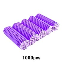 면봉 수정 메이크업 클렌징 긴면봉 두피 스켈링 솜방망이일회용 면봉 속눈썹 브러쉬 개별 마이크로 제거, 10 1000pcs-Purple