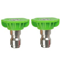 무선고압세척기 세차압축분무기 250 BAR 스노우 폼 랜스 스프레이 노즐 팁 1 개 060 도 워시 건 자동차 와셔 교체, 7.2pcs Green