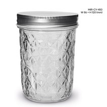 유리병 미르 크리스탈 450ml, 실버, 1개