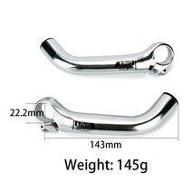 Uno 자전거 바 끝 1 쌍 나머지 핸들 바 45mm 보조 승마 경적 나머지 산 핸들 바 끝 78 자전거 액세서리, 1-22.2x143mm 1쌍