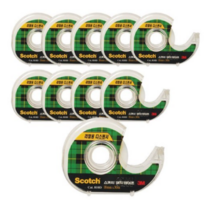 스카치 매직 테이프 810D 18mm x 30m 디스펜서, 10개