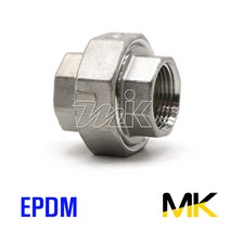명인코리아 MK 스텐 나사 유니온 EPDM SUS304 15A~50A (14743), 1개