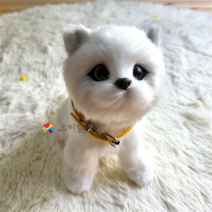 리얼펫 고양이 움직이는 인형 작동인형 작동완구 동물(건전지포함), 리얼펫고양이(화이트)