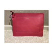 코치 COACH 핑크 라지 스키니 테크 지퍼 파우치 핸드백 손목지갑
