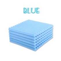 흡음패널 흡음재 방음재 어쿠스틱 패널 24pcs 300x300x25mm 스튜디오 폼 사운드 폼 방음 보호 스폰지 방음 흡수 처리, 하늘색