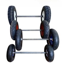 ATV 카트 트레일러 바이크10/12/14인치 바퀴 연축 휠 베이스 교체용 타이어 트랙터 8인치