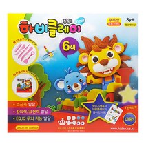 토단 하비클레이 6색, 혼합 색상, 1개