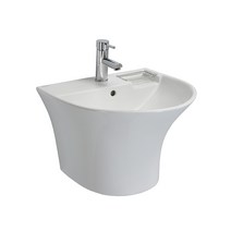 바스템 일체형세면기 PB-263H, 세면기(비누대 포함)