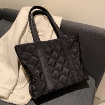 누비 이불 겨울 큰 토트 핸드백 디자이너 여성 숄더 가방 히트 럭셔리 구매자 패션 대형 탑 핸들