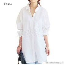 튜닉 셔츠 봄여름 오버핏 면 마 소재감 뉴타임즈 C31 Z560Z358