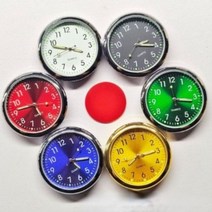 차량용 시계 자동차 대쉬보드 아날로그 디지털 쿼츠 미니 전자 방수 자전거 오토바이 대시 보드, 4.Gold