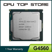 인텔 펜티엄 G4560 프로세서 3MB 캐시 3.50GHz LGA1151 듀얼 코어 데스크탑 PC CPU 127723
