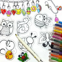 슈링클 마술종이 매직페이퍼 30종 마법종이 쉬링크아트 키링 플라스틱 필름, RS001(랜덤1장)