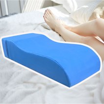 웰빙 다리 쿠션 베개 거치대 허리 올리고 자기 롱쿠션 발베개 발받침 종아리 무릎, 웰빙 다리쿠션, 1개