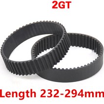 전동 컨베이어 벨트 자바라 롤러 컨베어 콘베어 너비 6mm 10mm 고무 GT2 드라이브 톱니 2GT 폐쇄 루프 타이밍 길이 300-390mm, [02] 10mm, [02] 302mm, 1개