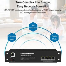 스마트 홈아파트 와이파이 솔루션 4 개 RJ45 + USB 포트 무선 벽면 AP 1 POE 관리 게이트웨이 라우터, 한개옵션0