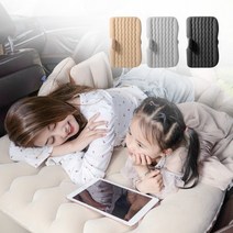 로아리빙 차박 에어 매트 캠핑 트렁크 차량용 휴대용 매트릭스 침대, 블랙