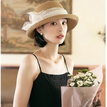 밀짚 접이 여름 리브던트 썬캡
