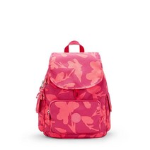 Kipling 여성용 시티 팩 소형 백팩 경량 다용도 데이팩 가방 메탈릭 글로우 가볍고 다재다능한 가방 493495