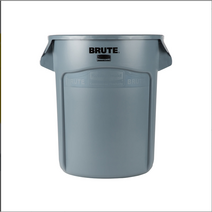 러버메이드 벤티드 브루트 원형 컨테이너 75L 2620 벤티드, 회색