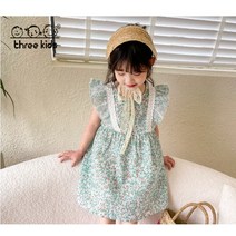 [라엘이네 가게] 2022년 썸머 플라워 원피스 여아 프릴 드레스 공주 자매룩
