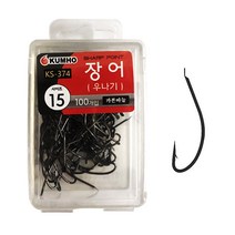 금호조침 참바늘 바다 민물 장어 우나기 카본 덕용 낚시 바늘 바늘통 포함 KS-374, 02.마루 감성돔덕용백색3