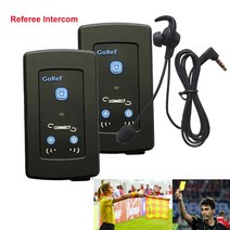 GoRef 심판 인터콤 헤드셋 블루투스 5.1 실시간 전이중 핸즈프리 축구 FBIM 동일 4 그룹 토키, 01 2PCS, [01] 2PCS
