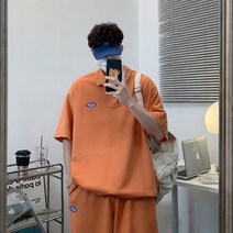 여름루즈핏티셔츠 23 캐주얼 룩 와이드 와플 카라셔츠 오부바지 A150TZ22035 P65 4994112217