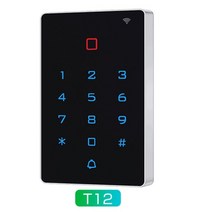 방한 방수 와이파이 Tuya 앱 백라이트 터치 125khz RFID 카드 액세스 제어 키패드 WG26 출력 알람 관리 지원, t12