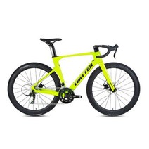 하이브리드자전거 출퇴근 트위터 R10 105 R700022S T800 전체 숨겨진 탄소 바퀴 700C 유압 디스크 브레이크 섬유로드 자전거, YELLOW+52CM-L+Aluminum total w