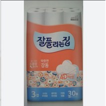 잘풀리는집 따뜻한 감동 롤화장지 대용량 고급 3겹, 7팩, 30롤