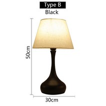 침실 침실을위한 NordicTable 램프 거실 연구실 침대 옆 Nightstand 조명 책상 침실 장식 홈 가구, 01 A black 3 color_03 US Plug