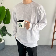 21컬러 특양면 오버핏 맨투맨 티셔츠