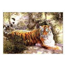 돈이들어오는 동물 우드 직소퍼즐 호랑이 행운 금전 상징 그림 300 500 1000피스 선물용 집중력향상 성인용 장난감, 다