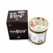 햇사래 명안 된장 자연 발효 명품 국산콩 무첨가 영양 웰빙 전통 식품 쌈장 선물 행사 캠핑, 1병, 500g