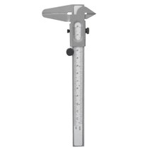 측량 캘측량 스 Vernier Ruler with Inch/Metric 고정밀 금속 Caliper 마이크로 미터 게이지 측정 도구 0-5, 한개옵션0