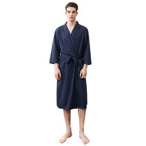 엘팸 (( 신규핫딜 )) 프리미엄 남여 욕실 샤워가운, 샤워가운_네이비(XL), 1개