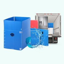 이삿짐박스 이사짐 창고정리 사무실 자취생 물류센터 포장 튼튼한 회사, 1개, 리빙박스 중형 파랑