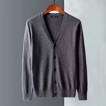 LEXIN 루즈핏 캐주얼 니트 카디건 남성 솔리드 봄가을 코트