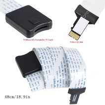 3D 프린터 GPS TV DVD LED/LCD 스크린 용 TF 남성에서 여성 확장 케이블, 갈색