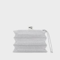 조셉앤스테이시 Lucky Pleats Pouch S Starry Platinum
