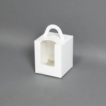 머핀상자 1구(백색)받침포함