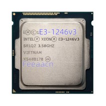 인텔 CPU 제온 E3-1241V3 프로세서 쿼드 코어 E3 1241V3 LGA1150 E3-1241 V3 1241 3.50GHz 6M 80W, 한개옵션0
