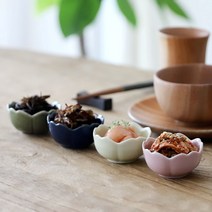 오반자이 꽃모양 반찬그릇 소스종지 일본 도자기 반찬종지 소스볼 간장 종지 초장 양념 멜젓 젓갈, 6. 매화종지-연그린