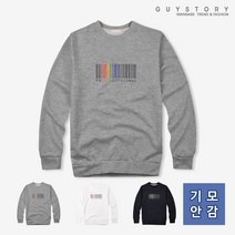 가이스토리 남여공용 기모 나염 맨투맨! 남성 긴팔 겨울 티셔츠