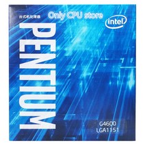 인텔 펜티엄 프로세서 G4600 CPU 박스형 라디에이터 LGA 1151-land 14 나노 미터 듀얼 코어, 한개옵션0
