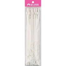 VVZ845270유니아트 만들기재료 일자조립부채 흰색, 1