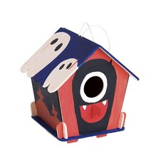 ROBOTIME 야외용 목재 새 집 만들기 키트 3D 페인팅 퍼즐 나무 공예